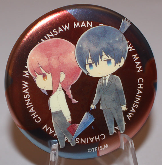 Chainsaw Man - Makima and Aki Kasakko Metal Can Badge (ALGERNON)