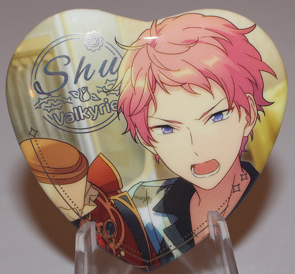 Ensemble Stars - Valkyrie Shu Itsuki China Festival Limited Exclusive Light Heart-shaped Can Badge (Happy Elements)
