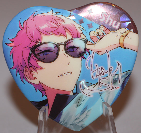 Ensemble Stars - Valkyrie Shu Itsuki China Festival Limited Exclusive Jewel Heart-shaped Can Badge (Happy Elements)