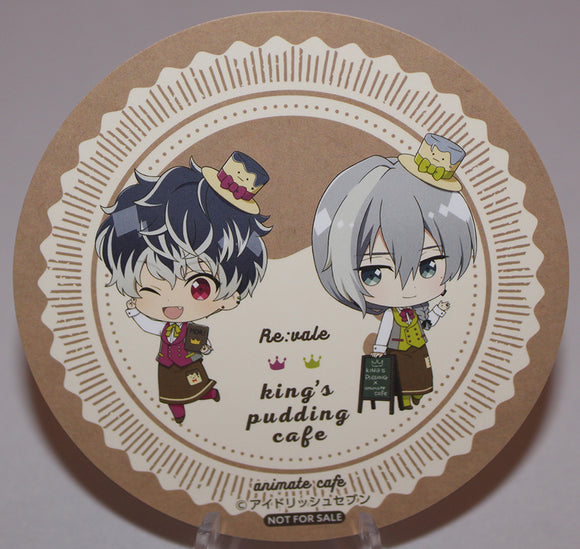 Idolish7 - Re:vale Momo and Yuki Animate Café King Pudding Café Coaster