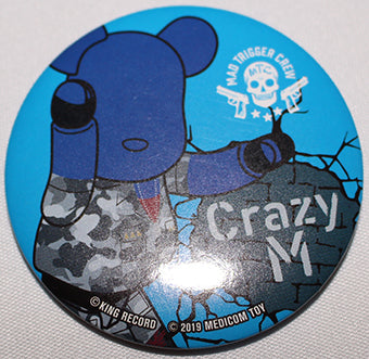 Hypnosis Mic Mad Trigger Crew - Rio BE@RBRICK Can Badge (MEDICOMTOY)