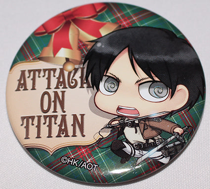 Attack on Titan - Eren Chimi Chara Christmas Can Badge