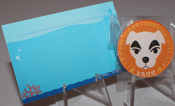 Animal Crossing - KK Slider Chara Magnet and Note Card Set (Bandai)