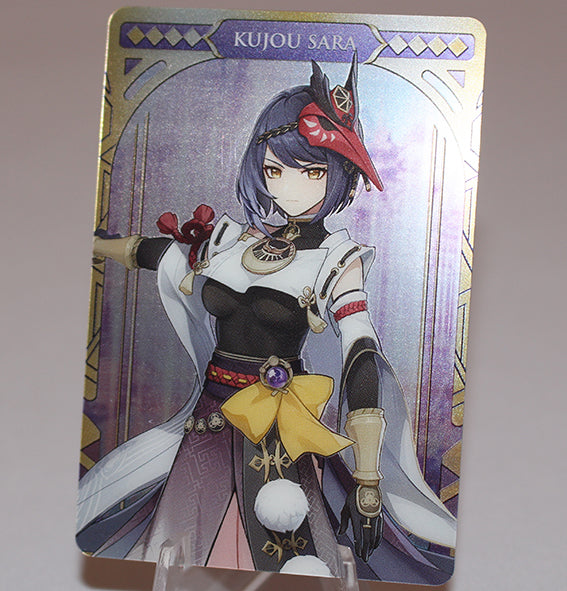 Genshin Impact - Kujou Sara Metal Card Collection (Carddass Bandai)