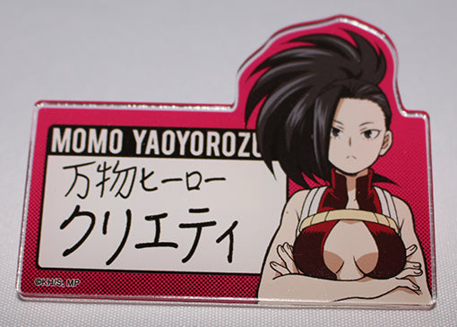 My Hero Academia - Momo Yaoyorozu Acrylic Name Tag Badge (Ario)